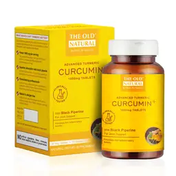 The Old Natural Curcumin with Bioperine Extract (1000mg) 95% Potency Organic Turmeric Tablets, 30 Curcuminoids Veg Tablets icon