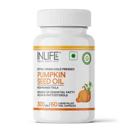 Inlife Pumpkin Seed Oil with Plant-Based Phytosterols for Prostate Health Support and Immunity