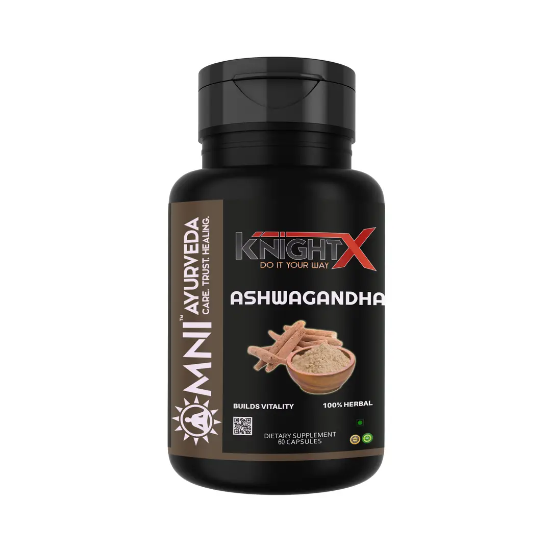 KnightX - Ashwagandha Capsules For Immunity, Power, Health - 60 Capsules - Pack of 1 (60 Capsules)