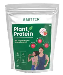 BBETTER Plant Protein with Patented Korean Ginseng |100% Vegan Protein Powder - Strawberry Flavour icon