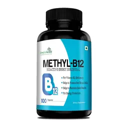 Simply Herbal Vitamin B12 Methylcobalamin Capsules for Produce Red Blood Cells, Maintain Good Health, Boost Energy, Heart Health - 100 Capsules icon
