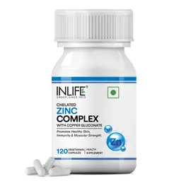 Inlife Zinc Supplements with Zinc Picolinate & Gluconate Complex, Copper Gluconate for Immune Support, Boosts Overall Wellness, Promotes Skin Health, Aids Digestion icon