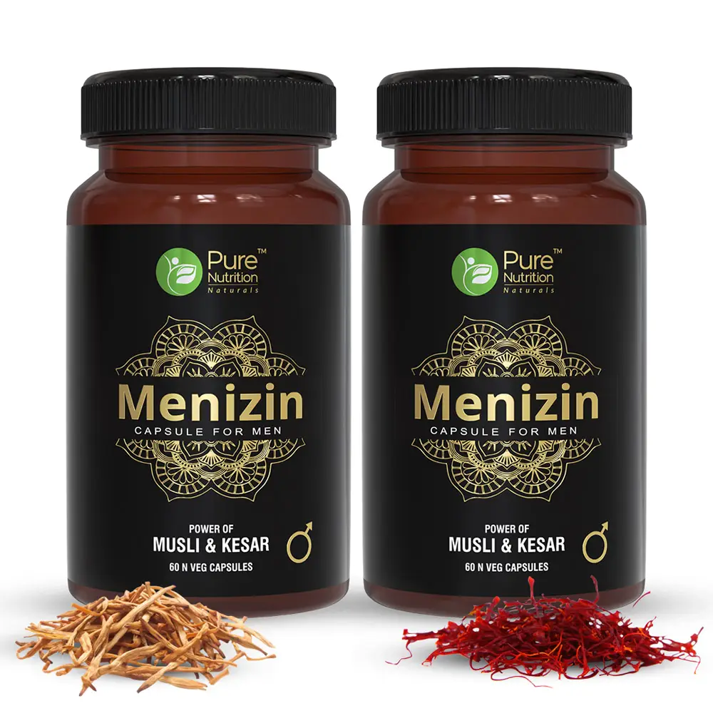 Pure Nutrition Menizin Vitality Supplement for Improving Strength and Stamina - Pack of 2 (120 Tablets)