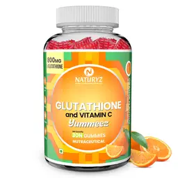 Naturyz L-Glutathione 800 MG Gummies with Vitamin C, Vitamin E and Vitamin B7 for Radiant Skin and Glow