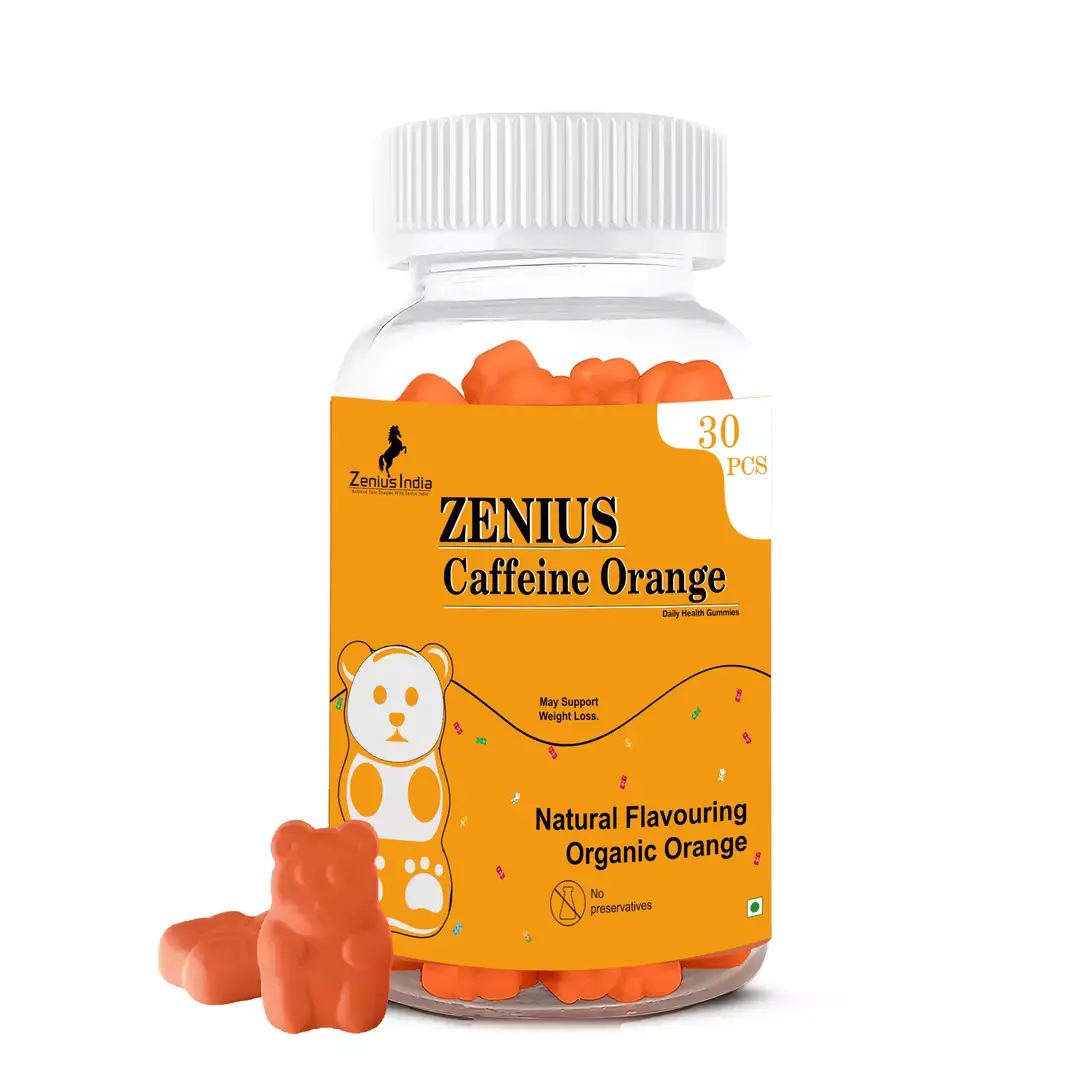 Zenius Caffeine for Natural Energy Boost - Pack of 1 (30 Gummies)