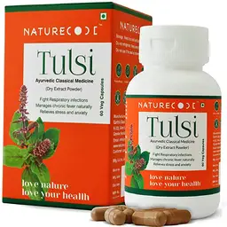 Nature Code Tulsi Detoxifies And Cleanse The Body. 60 Veg. Capsules icon