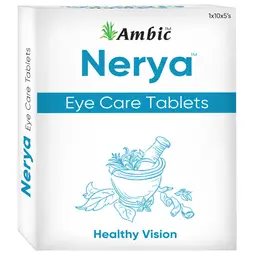 Ambic Ayurveda NERYA Eye Care Tablets l Relieves Eye Strain and Supports Healthy Vision - 50 Tablets icon
