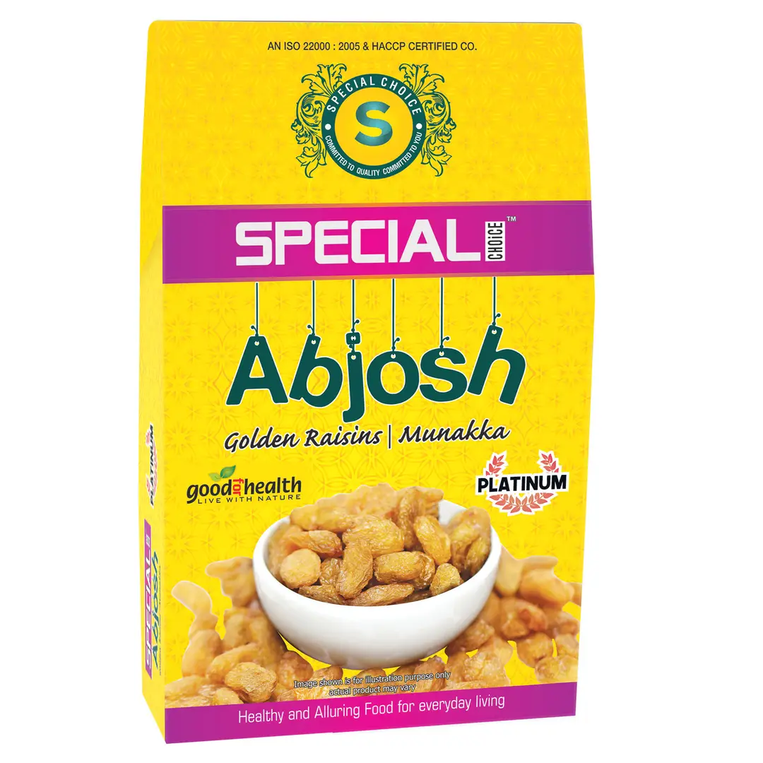 Special Choice Abjosh (Munakka/ Golden Raisins) Platinum for Healthy Gut - Pack of 1 (250 gm)