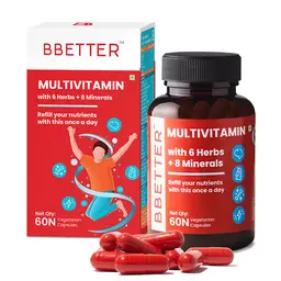 BBETTER Multivitamin Capsules with 12 Vitamins, 8 Minerals, 6 Herbs & 5 Nutraceutical Blend icon