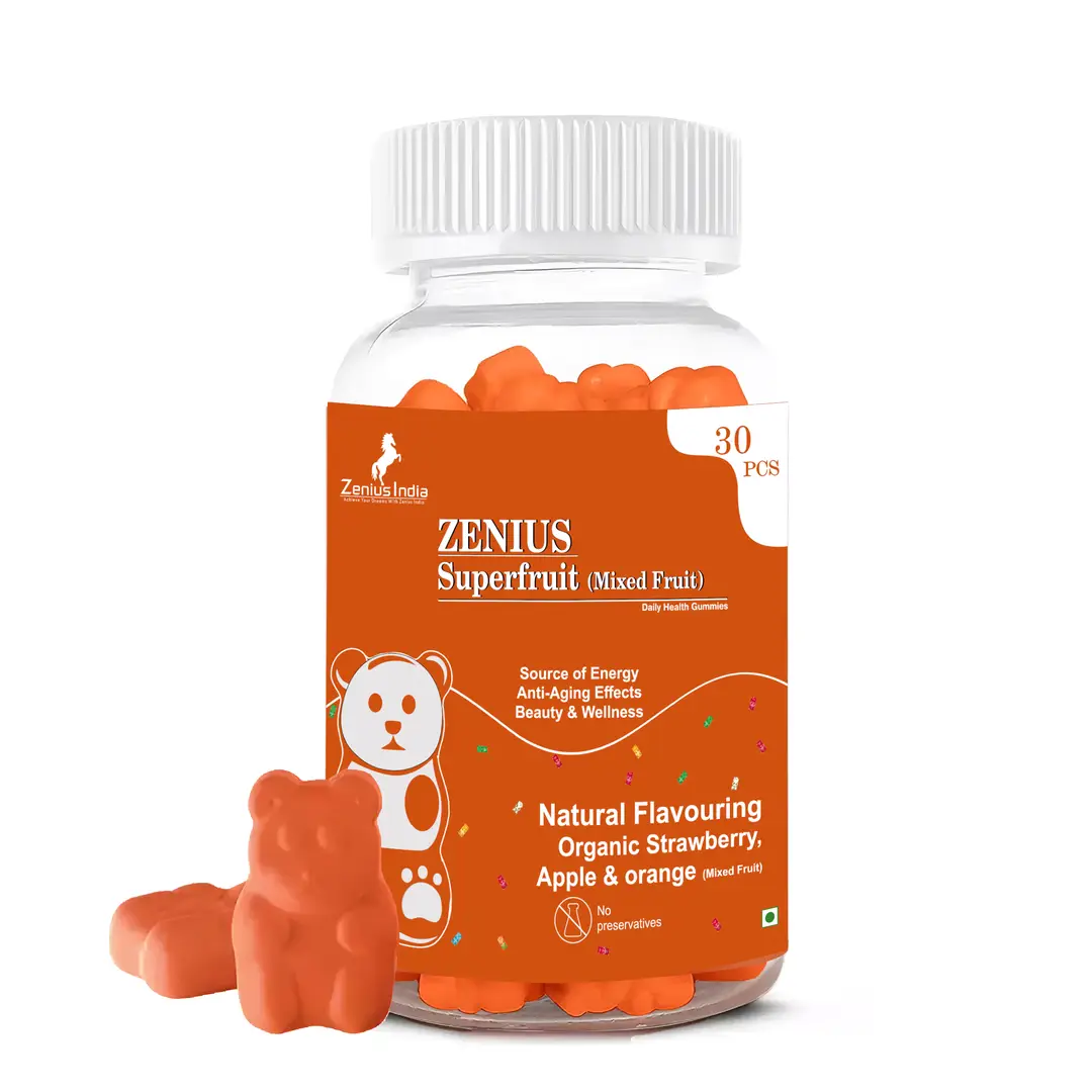 Zenius Super Fruit Collagen for Youthful Skin and Collagen Boost - Pack of 1 (30 Gummies)