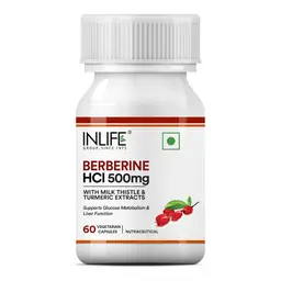 Inlife Berberine HCL 500mg with Milk Thistle & Turmeric Extract for Heart Health, Digestion and Immune Support  icon