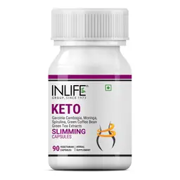 INLIFE - Keto Slimming Capsules Garcinia Cambogia Green Coffee Bean Green Tea Spirulina Moringa Extract Men Women Supplement – 90 Vegetarian Capsules icon