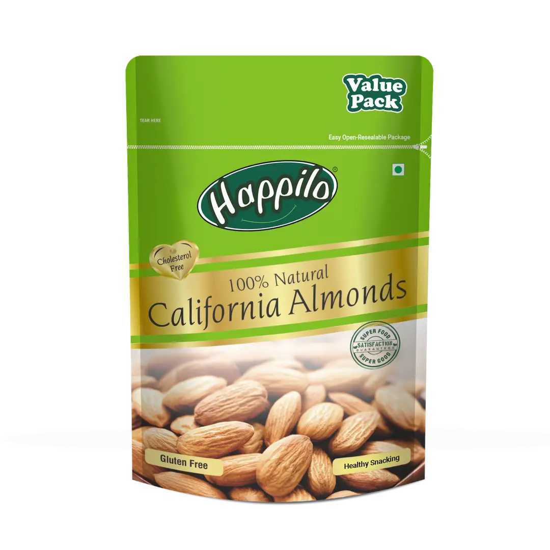 Happilo 100% Natural Premium Californian Almonds - Pack of 1 (1000 gm)