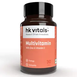 hk vitals Multivitamin For Men and Women (30 Tablets) | With Zinc, Vitamin C, Vitamin D3, Multiminerals & Ginseng Extract