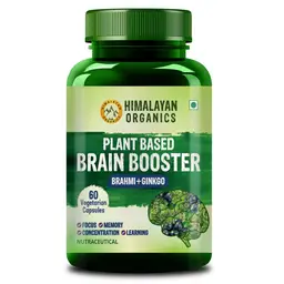 Himalayan Organics Plant Based Brain Booster with Ginkgo Biloba & Brahmi icon