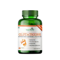 Simply Herbal Plant Based Glutathione 1000mg - for Skin Glowing, Lightening & Whitening, Improve Immune System- 60 Capsules icon