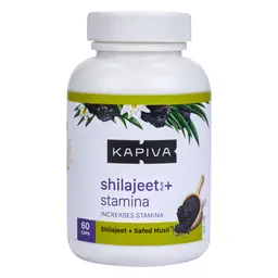 Kapiva Shilajit + Stamina Capsules - With Safed Musli & Natural Shilajeet For Better Performance and Stamina (60 Capsules) icon