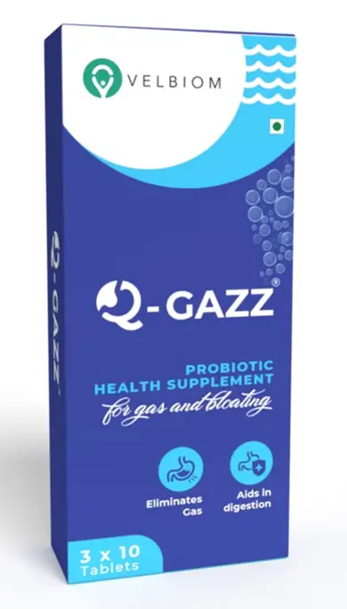 Velbiom Q-gazz for gas & bloating relief