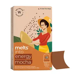 Wellbeing Nutrition -  Melts Energy Mocha - with Arabica Coffee, Folate and Vitamin B12 - for Sustained Energy,  Enhanced Focus and Improved Cognitive Health  icon