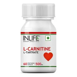 INLIFE - L-Carnitine L-Tartarate Supplement 1000 mg - 60 Vegetarian Capsules icon