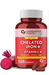 Carbamide Forte Chelated Iron + Vitamin C with B12, Folic Acid and Zinc for Relieving Fatigue And Weakness icon