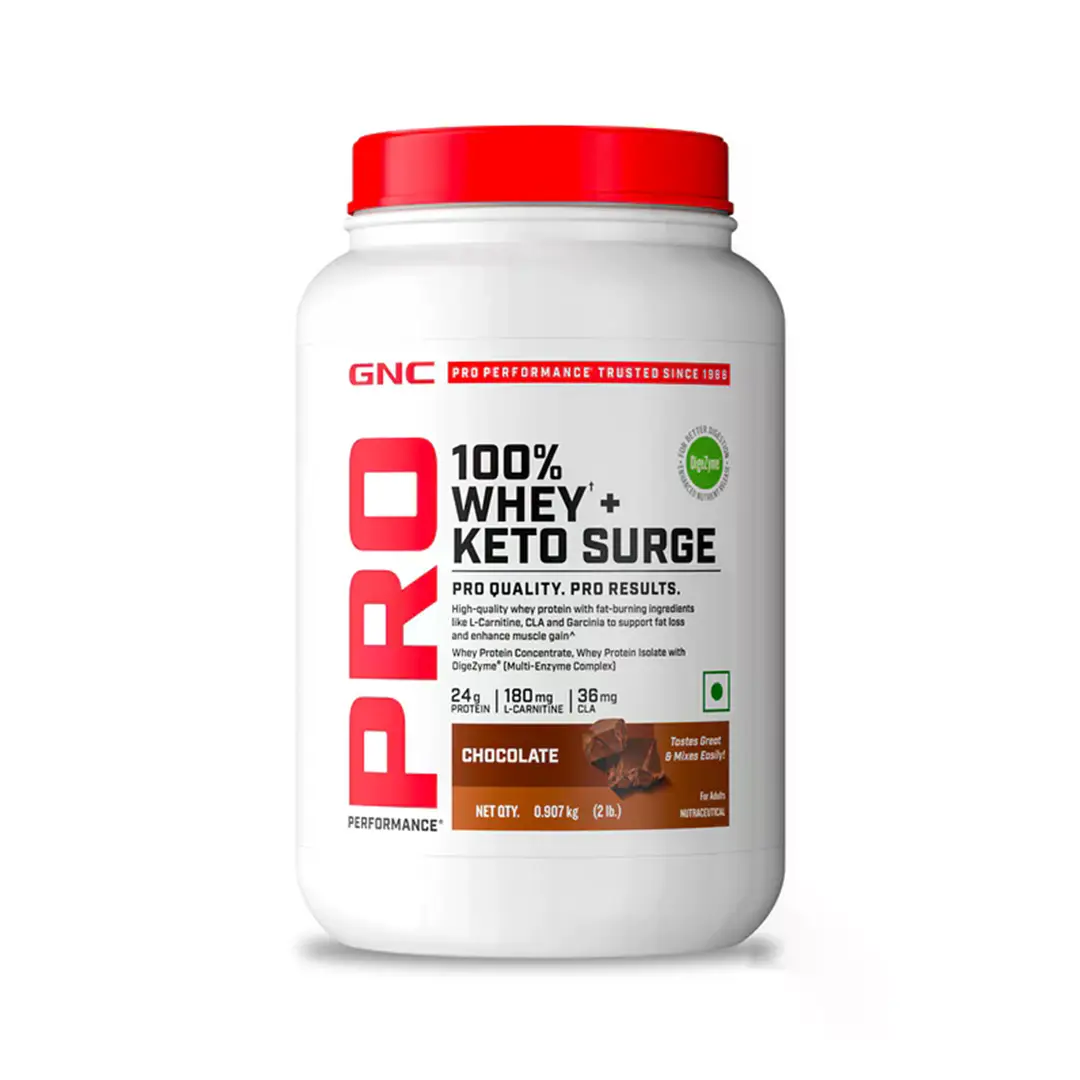 GNC Pro Performance 100% Whey Keto Surge Chocolate - 2lbs