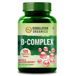 Himalayan Organics B - Complex Supplement to Support Cognitive Health - 120 Veg Tablets icon