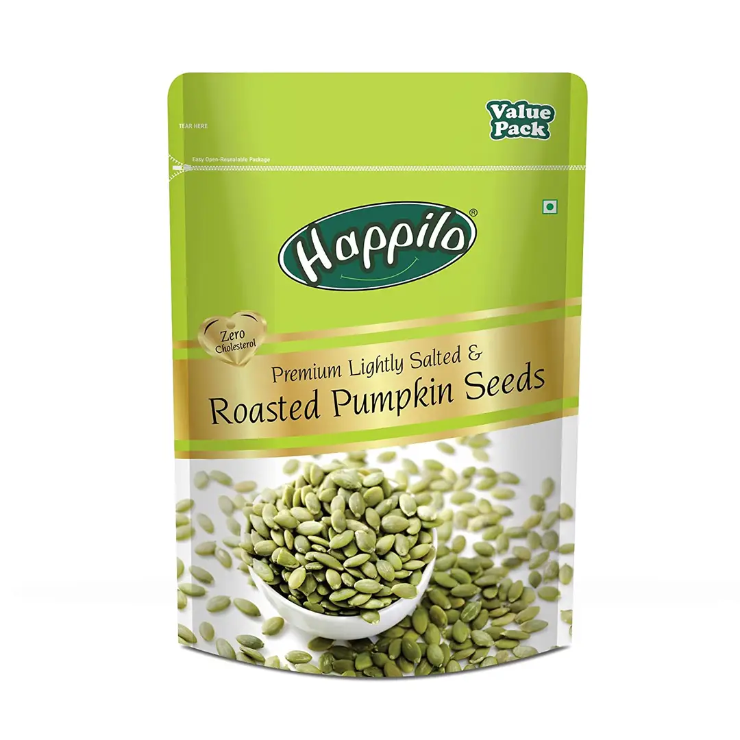 Happilo Premium Roasted Pumpkin seeds (Lightly Salted) 1000g Value Pack - 1000 gm