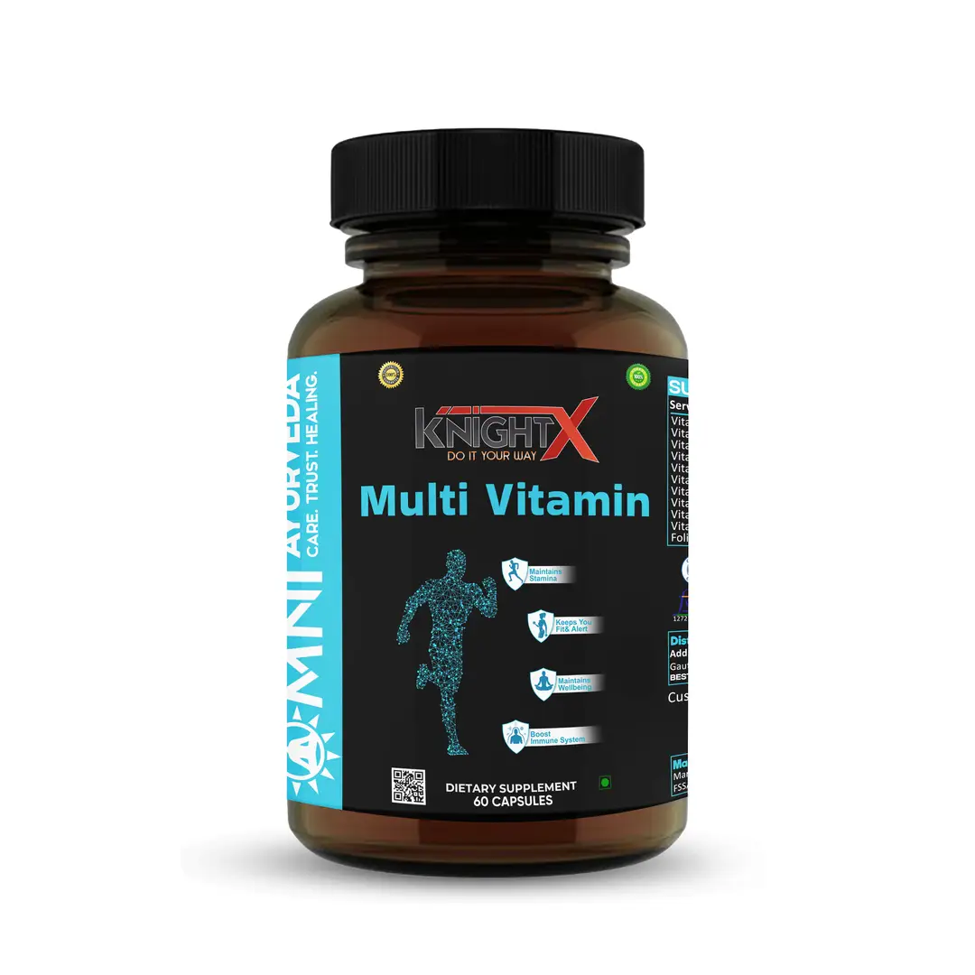KnightX - Prenatal Multivitamin Capsules - With DHA and Folic Acid 800mg - Boosts Immunity - 60 Capsules - Pack of 1 (60 Capsules)