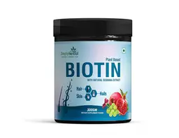 Simply Herbal Biotin Powder - for Stronger Shiny Hair & Healthier Skin for Men & Women – 300 gm icon