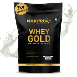Nakpro GOLD 100% Whey Protein Concentrate Supplement Powder for Muscle Support and Post Workout Recovery icon