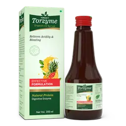 Torque - Torzyme - with Papaya,  Sonth,  Kachur - for Improving Digestion, Appetite And Provide Relief In Stomachache - 200ml (Pack Of 2) icon