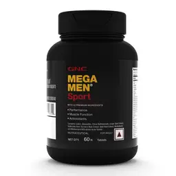 GNC Mega Men Sport Multivitamin for Men | Boosts Muscle Performance | Antioxidant Rich | Supports Prostate Health | Protects Heart & Vision | Formulated In USA | 43 Premium Ingredients icon