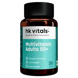 HK vitals Multivitamin Adults 50+ (30 Tablets) | Daily Multivitamin for Men & Women | Healthy Ageing |  For Joints, Heart, Gut, Eye, Cognition & Energy