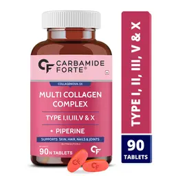 Carbamide Forte Hydrolyzed Multi Collagen with all TYPE I, II, III, V and X Collagen Powder for Bone and Joint Support icon