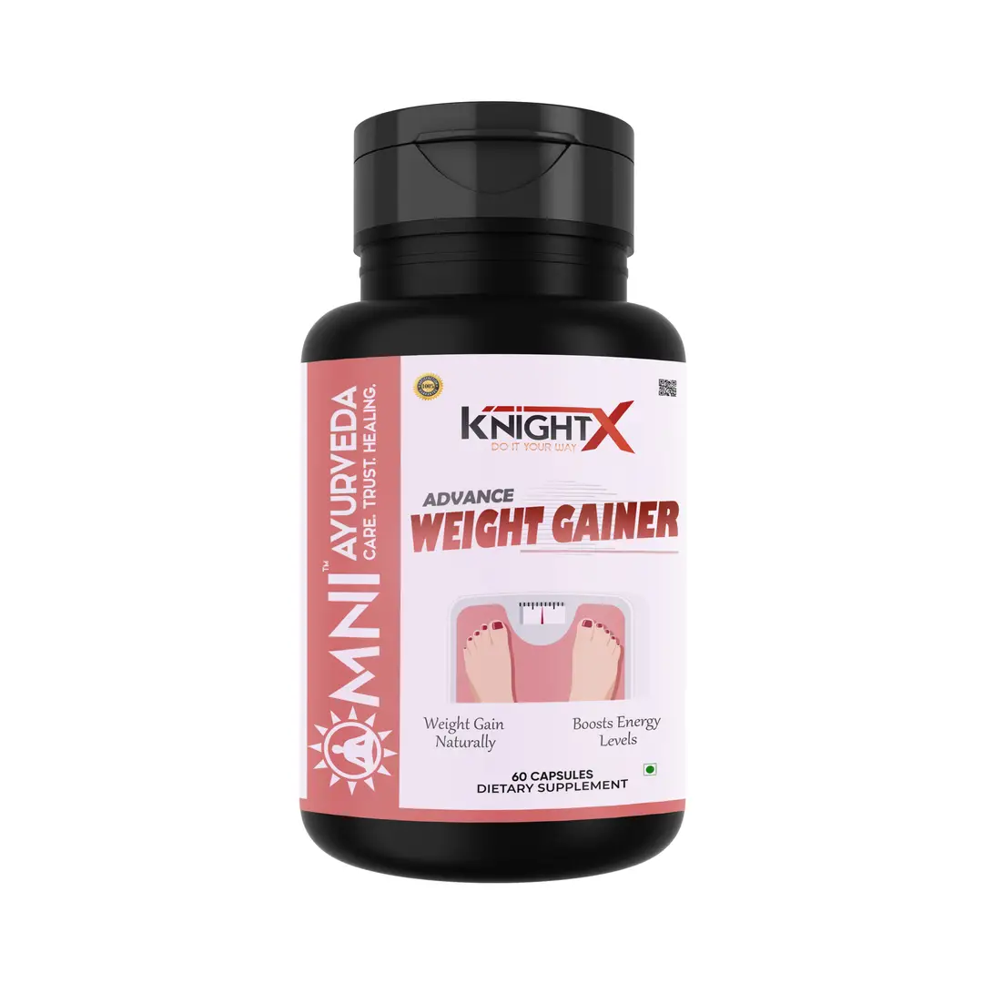 KnightX - Mass gainer - Weight Gainers and Mass Gainers - 60 Capsules - Pack of 1 (60 Capsules)