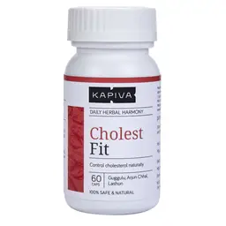 Kapiva Cholest Fit Capsules - With Guggulu, Arjun Chhal & Lahsun - For Cholesterol Control & Healthy Heart (60 Capsules) icon