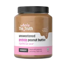 The Whole Truth - Unsweetened Protein Peanut Butter - Crunchy | All Natural | Gluten Free | Vegan | 925g icon