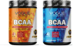 Vogue Wellness BCAA Supplement for Energy and Muscle Recovery (Combo)
