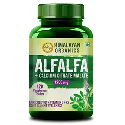 Himalayan Organics Alfalfa, Calcium Citrate Malate 1200mg icon