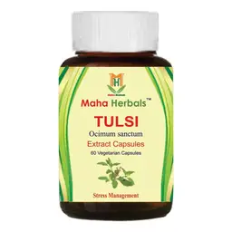 Maha Herbals - Tulsi Extract Capsules - With Ocimum sanctum - For Enhancing Immune Responses