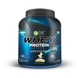 Pure Nutrition Whey Protein Blend with Whey protein Isolate and Concentrate for Muscle Building and Lean Muscle Building icon