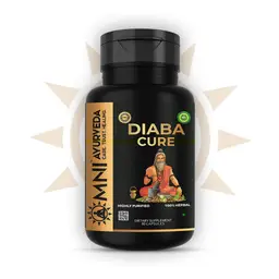 Omni Ayurveda -  Diabacure Capsules - Giloy, Gurmar, Ashwagandha and Haldi - Regulates Blood Sugar, Improves Insulin Sensitivity - 60 Capsules icon