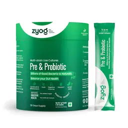 Zyog Multi-strain Live Cultures Prebiotic & Probiotic with Lactobacilli & Bifidobacteria for Balancing Gut Health icon