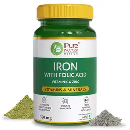 Pure Nutrition Iron l Iron tablets to support Haemoglobin formation & Iron Deficiency icon