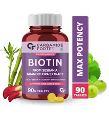 Carbamide Forte Biotin with Amla, Brahmi and Bamboo Extract for Hair Growth icon