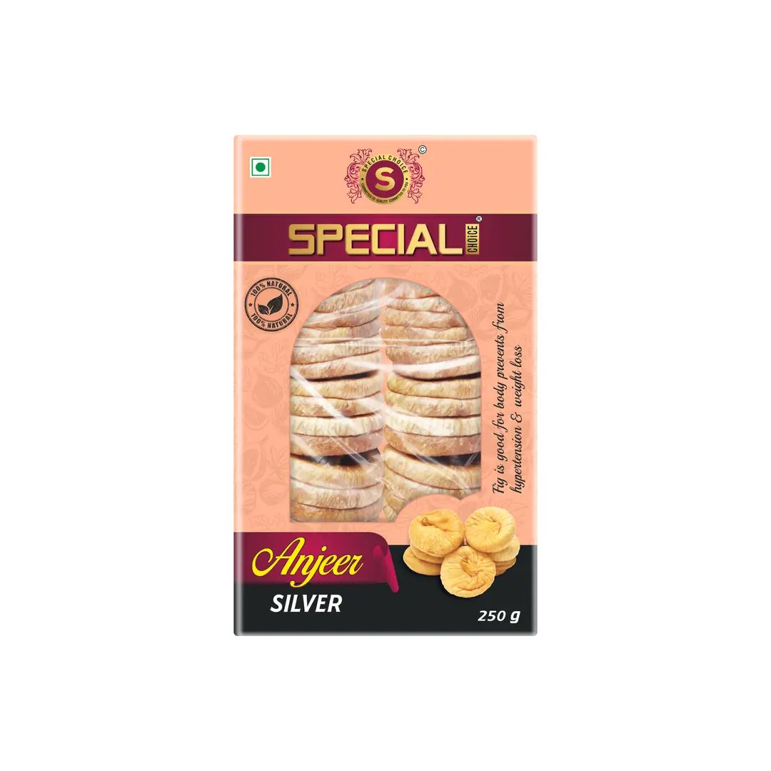 Special Choice Anjeer (Dry Figs) Silver for Healthy Gut - Pack of 1 (250 gm)