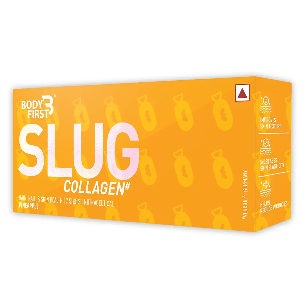 Bodyfirst Collagen Slug - Hair, Nail, & Skin Health - Pineapple (7 Shots)