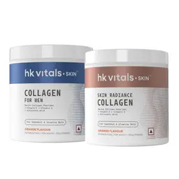 hk vitals Marine Collagen for Men Supplement (Orange, 200g) and Marine Collagen (Orange, 200gm)