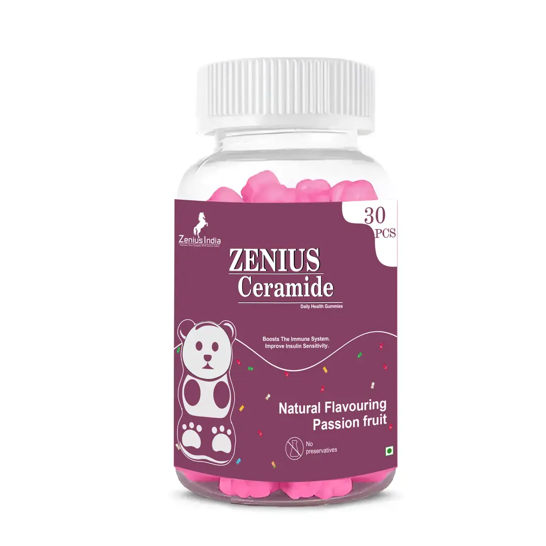 Zenius Passionate Ceramide Fruit for Natural Skin Nourishment - Pack of 1 (30 Gummies)